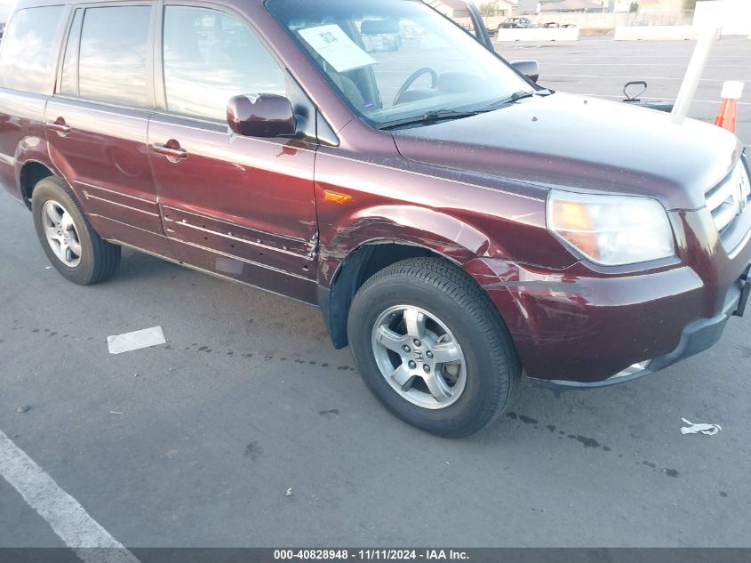 2008 Honda Pilot Ex VIN: 5FNYF28468B009254 Lot: 40828948