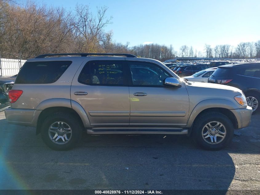 2007 Toyota Sequoia Limited V8 VIN: 5TDZT38A47S288626 Lot: 40828976