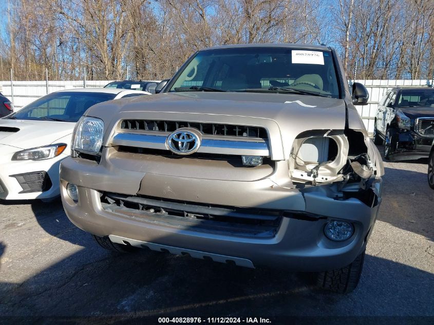 2007 Toyota Sequoia Limited V8 VIN: 5TDZT38A47S288626 Lot: 40828976