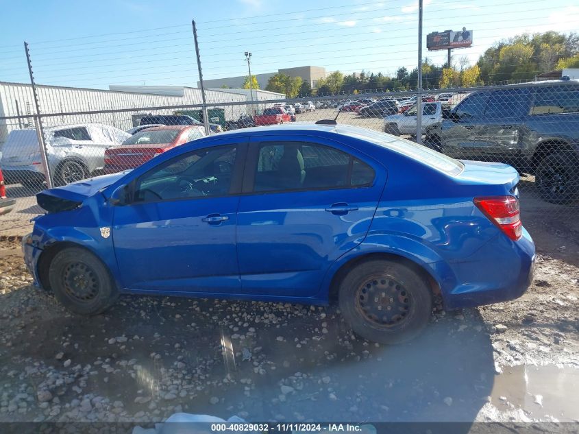 2017 Chevrolet Sonic Ls Auto VIN: 1G1JB5SH8H4154970 Lot: 40829032