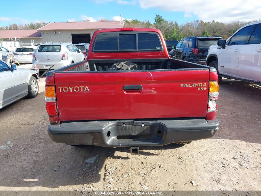 2004 Toyota Tacoma Base V6 VIN: 5TEWN72N84Z449316 Lot: 40829038