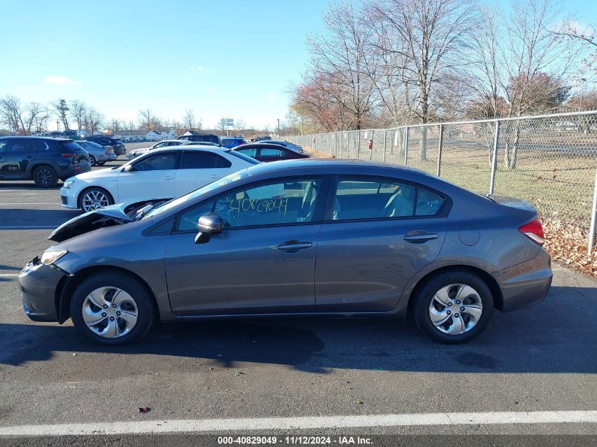 2014 Honda Civic Lx VIN: 19XFB2F5XEE231523 Lot: 40829049