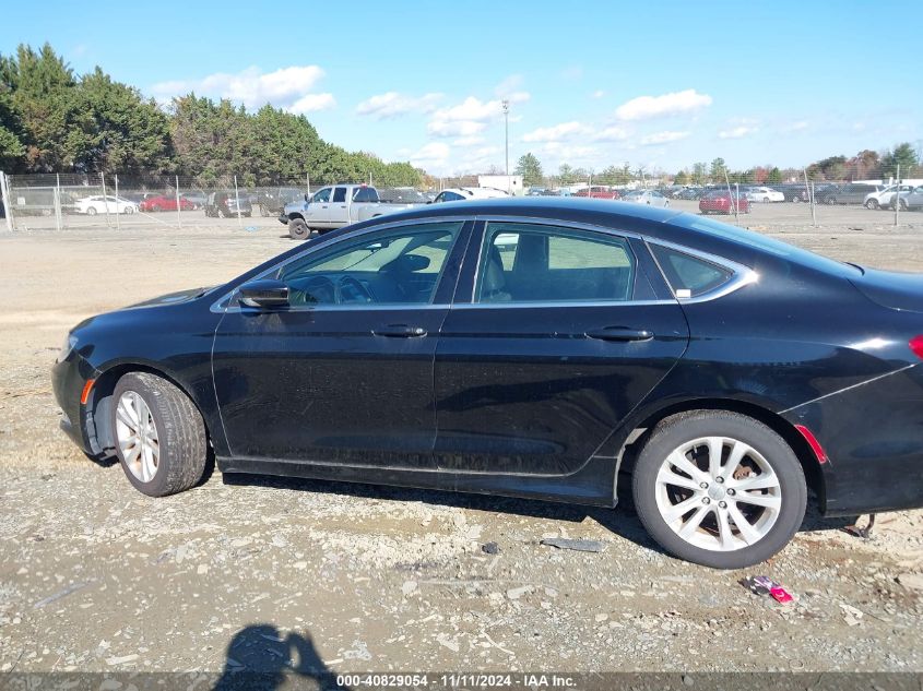 2016 Chrysler 200 Limited VIN: 1C3CCCAGXGN141029 Lot: 40829054