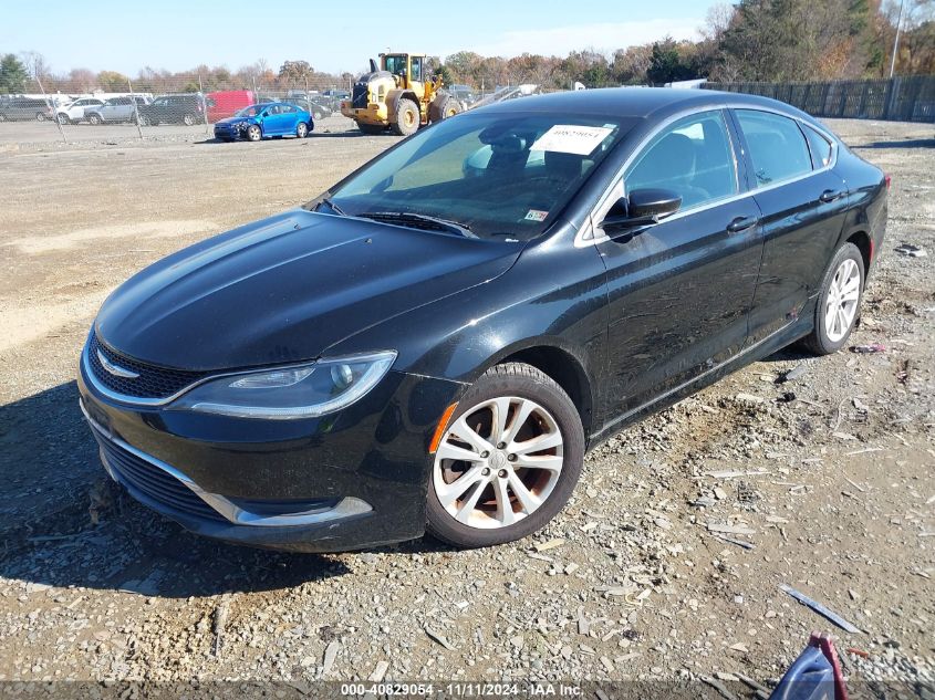 2016 Chrysler 200 Limited VIN: 1C3CCCAGXGN141029 Lot: 40829054