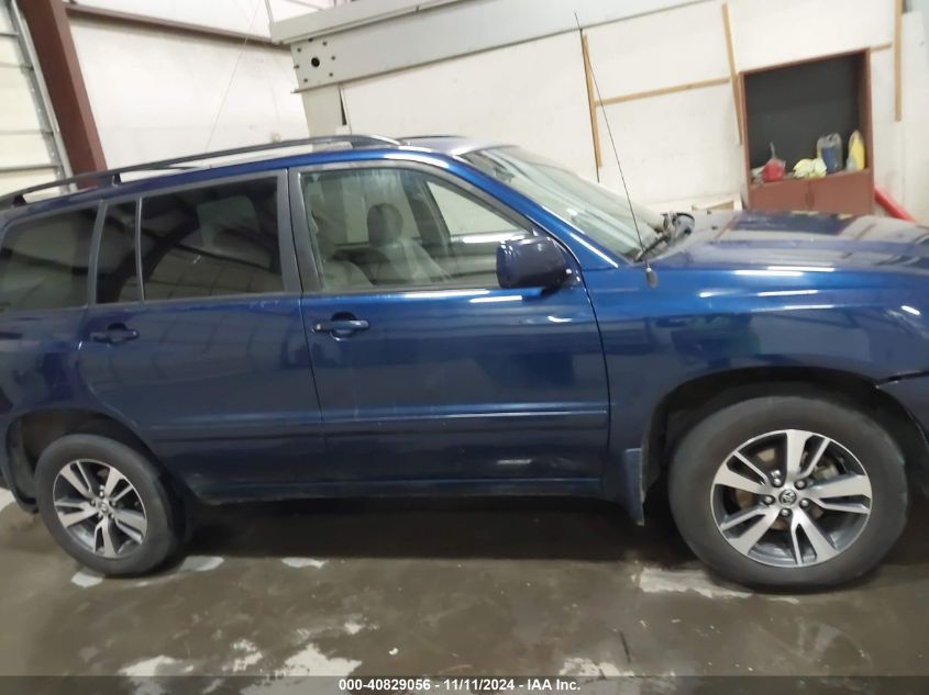 2002 Toyota Highlander VIN: JTEHD21A820017508 Lot: 40829056