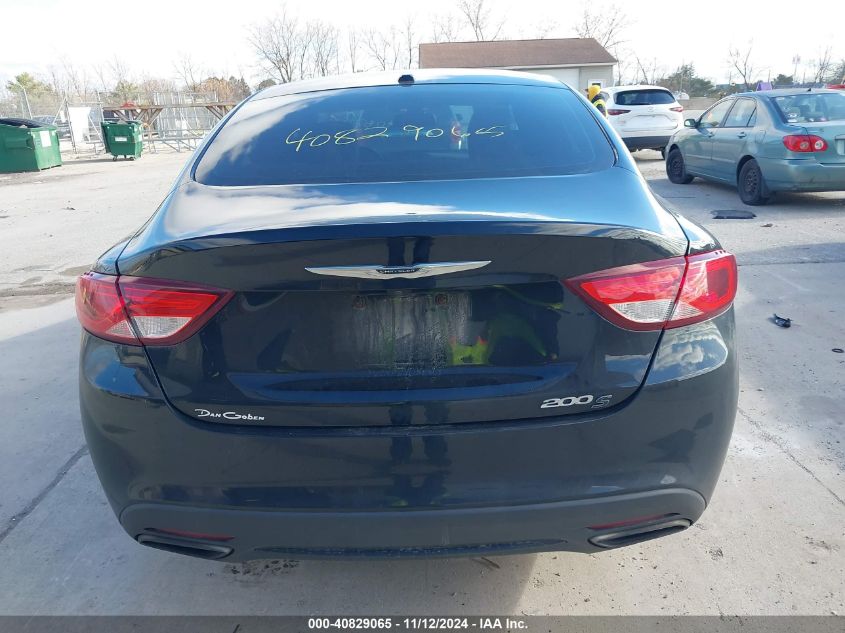 2015 Chrysler 200 S VIN: 1C3CCCBB0FN712609 Lot: 40829065