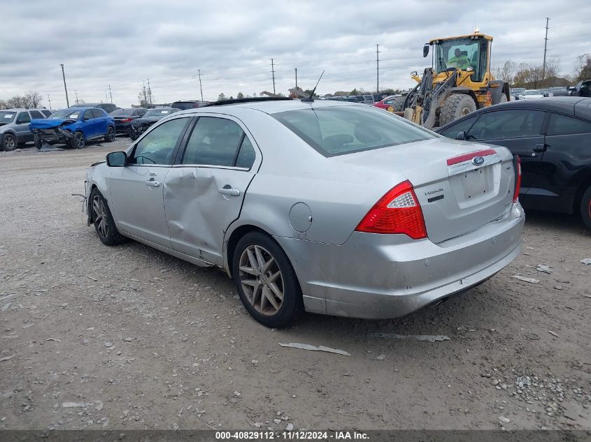 2012 Ford Fusion Sel VIN: 3FAHP0JG6CR272573 Lot: 40829112