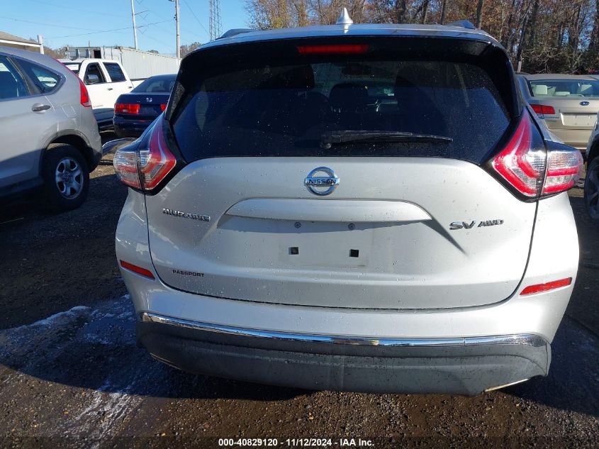 2018 Nissan Murano Sv VIN: 5N1AZ2MH6JN158946 Lot: 40829120