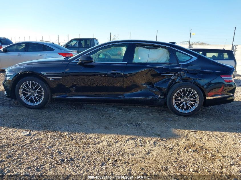 2021 Genesis G80 2.5T Rwd VIN: KMTGB4SCXMU046703 Lot: 40829145