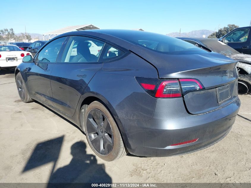 VIN 5YJ3E1EA3PF680722 2023 TESLA MODEL 3 no.3