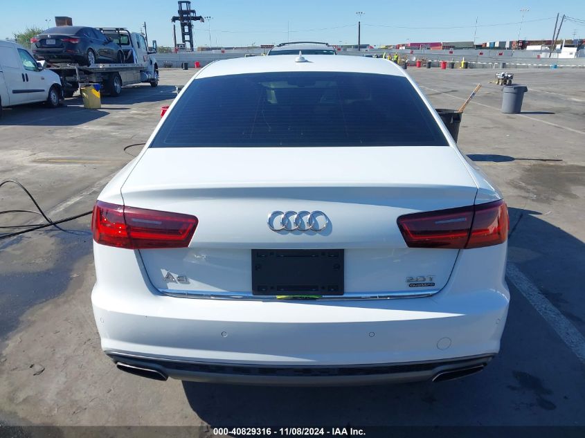 2016 Audi A6 2.0T Premium Plus VIN: WAUGFAFC7GN090567 Lot: 40829316