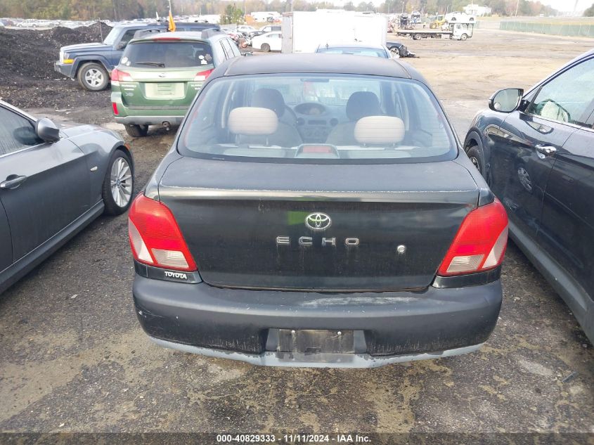 2000 Toyota Echo VIN: JTDBT1237Y0042089 Lot: 40829333