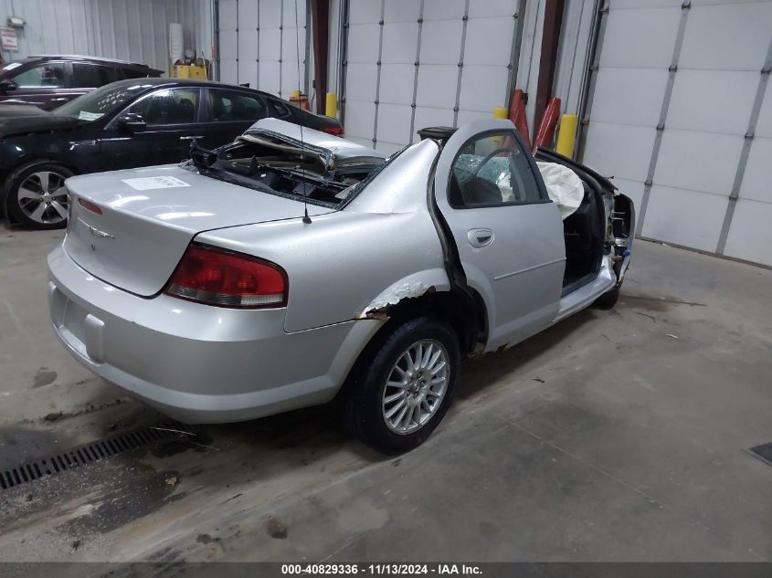 2004 Chrysler Sebring Lx VIN: 1C3EL46X34N256204 Lot: 40829336