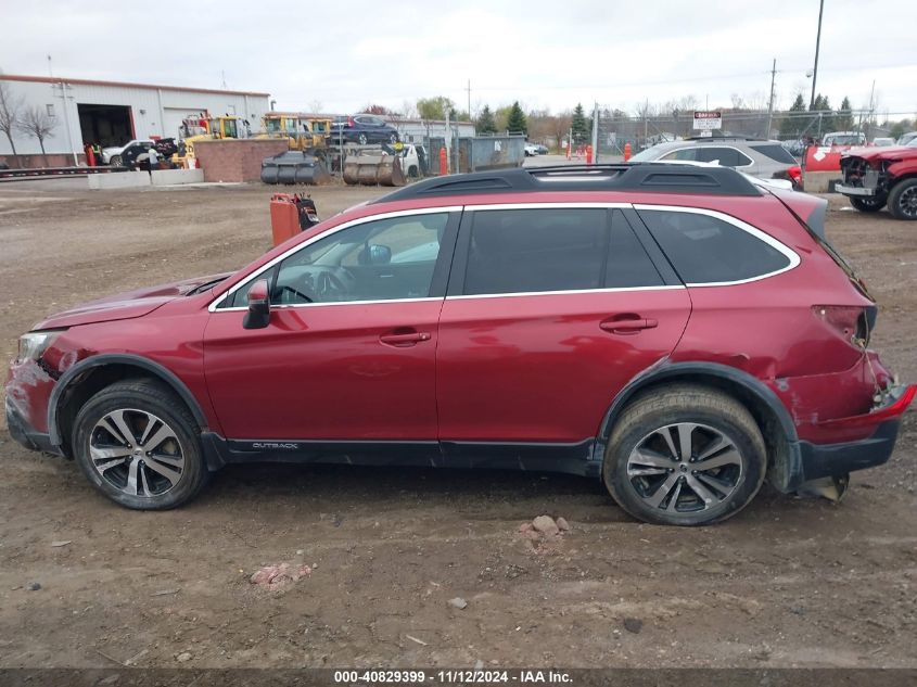 2018 Subaru Outback 2.5I Limited VIN: 4S4BSANC3J3372875 Lot: 40829399