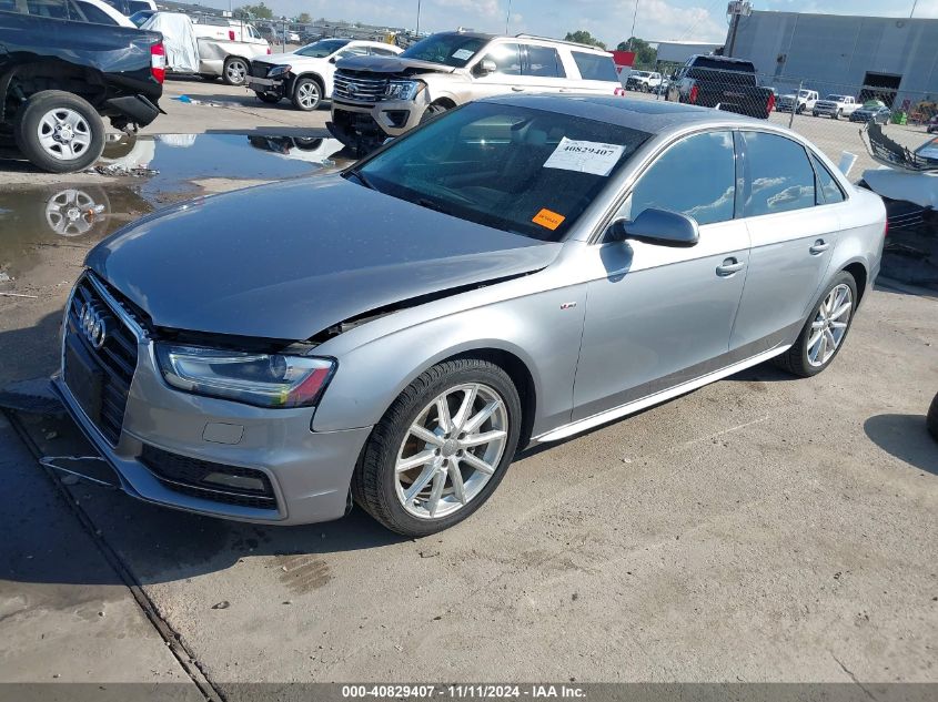 2016 Audi A4 2.0T Premium VIN: WAUDFAFLXGN005529 Lot: 40829407