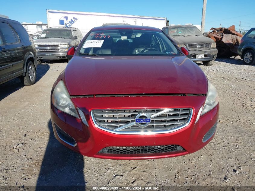 2013 Volvo S60 T5/T5 Platinum/T5 Premier/T5 Premier Plus VIN: YV1612FH6D2199432 Lot: 40829499