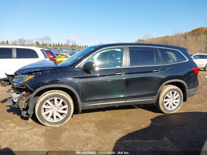 2019 Honda Pilot Lx VIN: 5FNYF6H15KB048101 Lot: 40829502