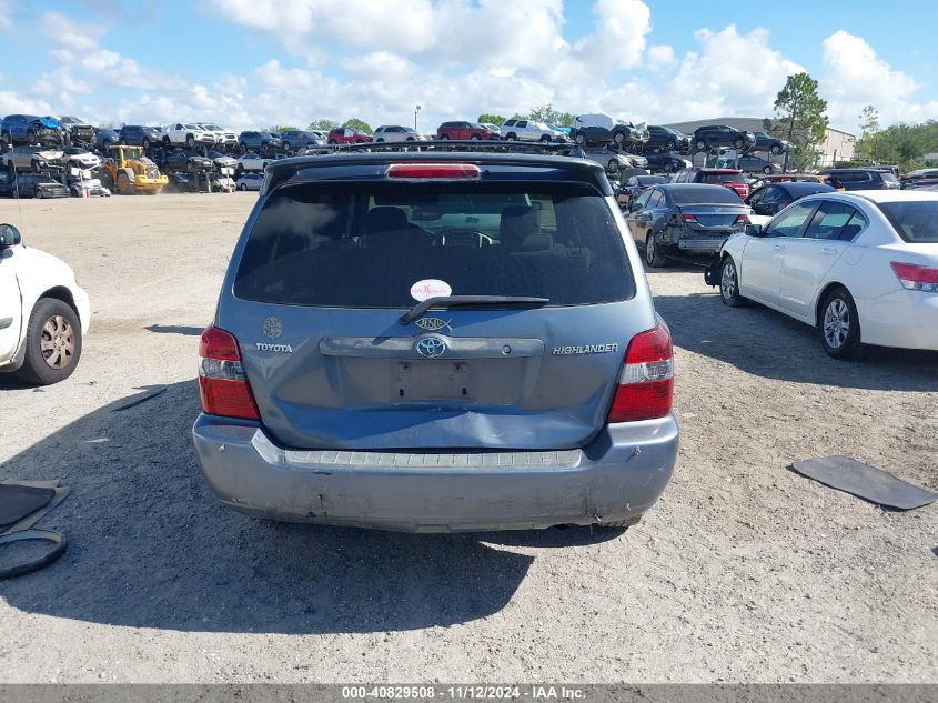 2004 Toyota Highlander VIN: JTEGD21AX40089549 Lot: 40829508