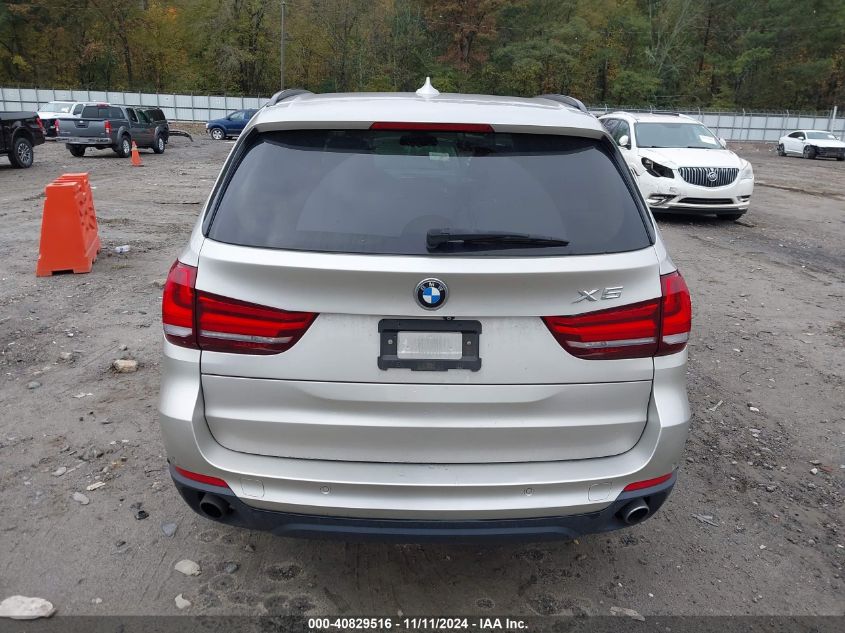 2015 BMW X5 Sdrive35I VIN: 5UXKR2C58F0H36826 Lot: 40829516