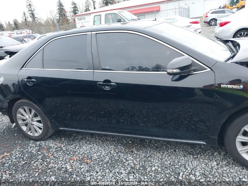 2012 Toyota Camry Hybrid Xle VIN: 4T1BD1FKXCU023127 Lot: 40829518