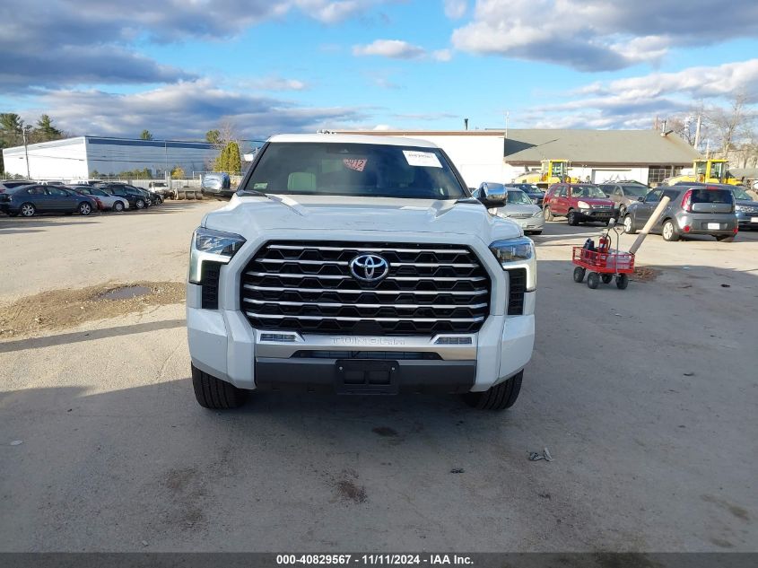 2024 Toyota Tundra Hybrid Capstone VIN: 5TFVC5DB3RX062793 Lot: 40829567