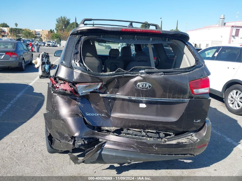 2016 Kia Sedona Lx VIN: KNDMB5C11G6167908 Lot: 40829569