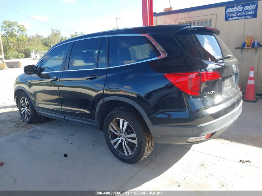 2016 Honda Pilot Ex-L VIN: 5FNYF5H54GB041225 Lot: 40829580