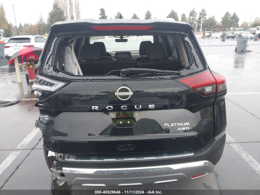 2023 Nissan Rogue Platinum Intelligent Awd VIN: JN8BT3DD9PW306253 Lot: 40829646