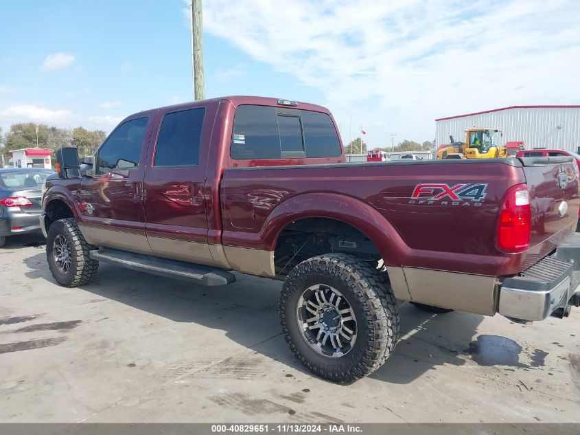 2012 Ford F-250 Lariat VIN: 1FT7W2BT5CEB28158 Lot: 40829651