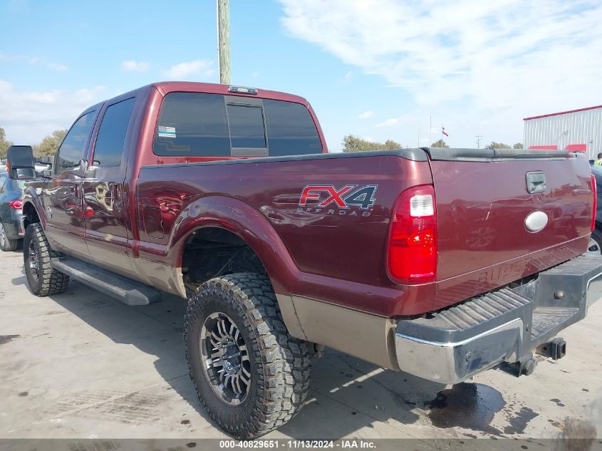 2012 Ford F-250 Lariat VIN: 1FT7W2BT5CEB28158 Lot: 40829651