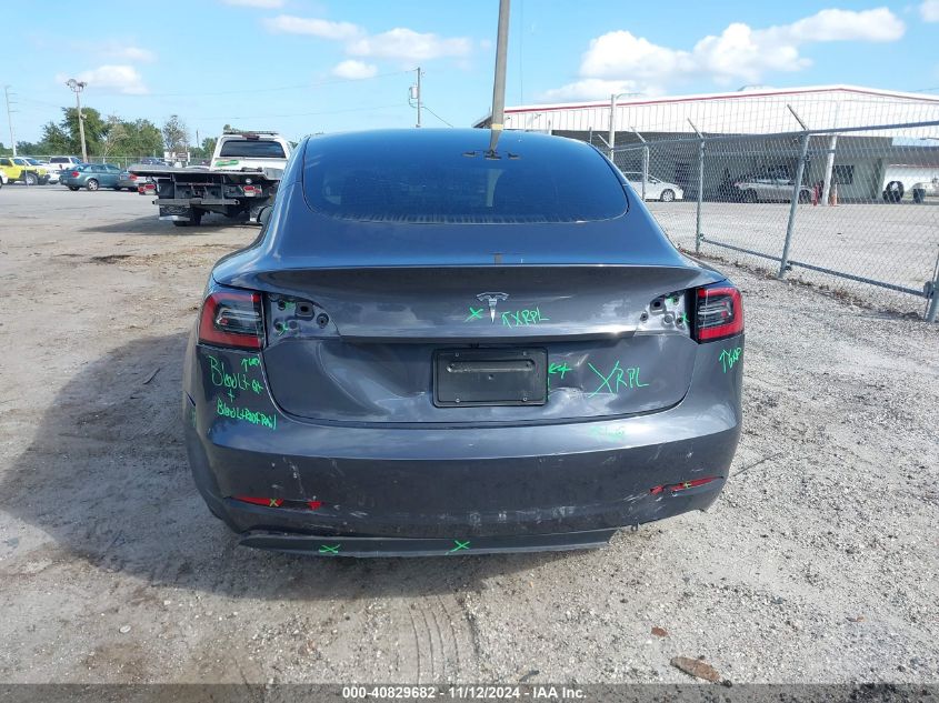 2023 Tesla Model 3 Rear-Wheel Drive VIN: 5YJ3E1EA5PF648404 Lot: 40829682