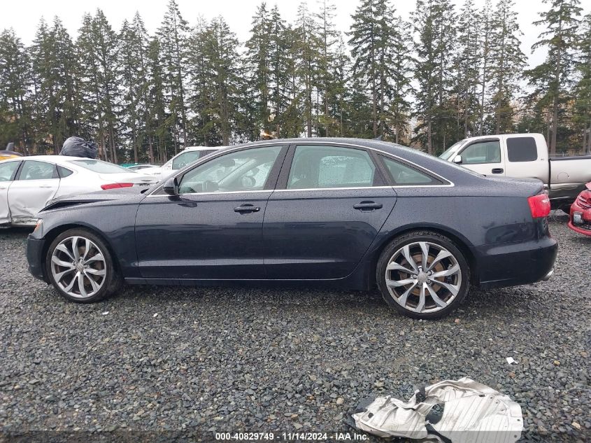 2014 Audi A6 2.0T Premium VIN: WAUGFAFC4EN123585 Lot: 40829749