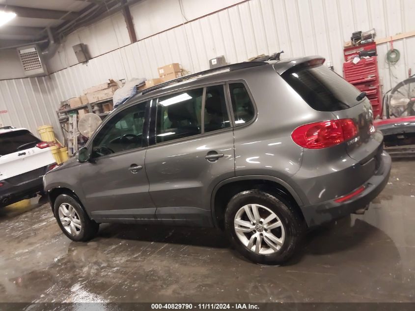 2015 Volkswagen Tiguan S VIN: WVGBV7AX1FW503844 Lot: 40829790