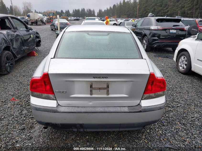 2004 Volvo S60 2.4 VIN: YV1RS61T742328775 Lot: 40829806