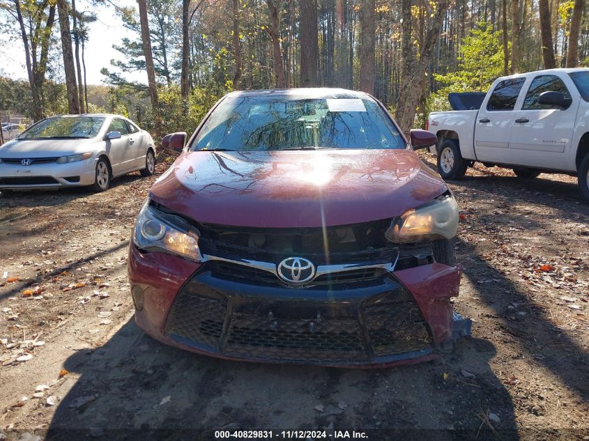 2016 Toyota Camry Se VIN: 4T1BF1FK9GU586248 Lot: 40829831