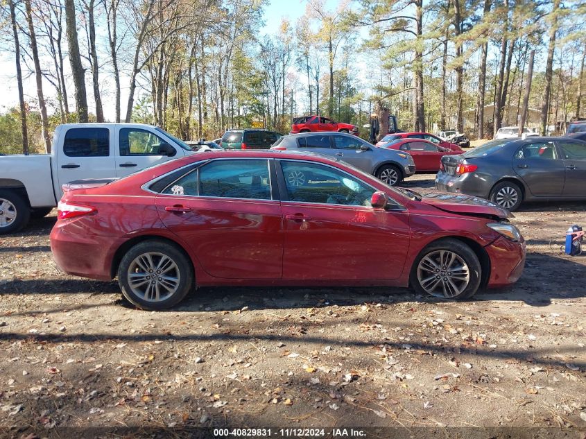 2016 Toyota Camry Se VIN: 4T1BF1FK9GU586248 Lot: 40829831