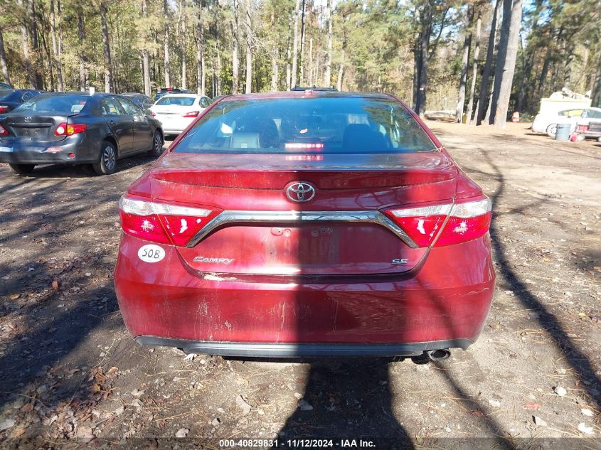 2016 Toyota Camry Se VIN: 4T1BF1FK9GU586248 Lot: 40829831