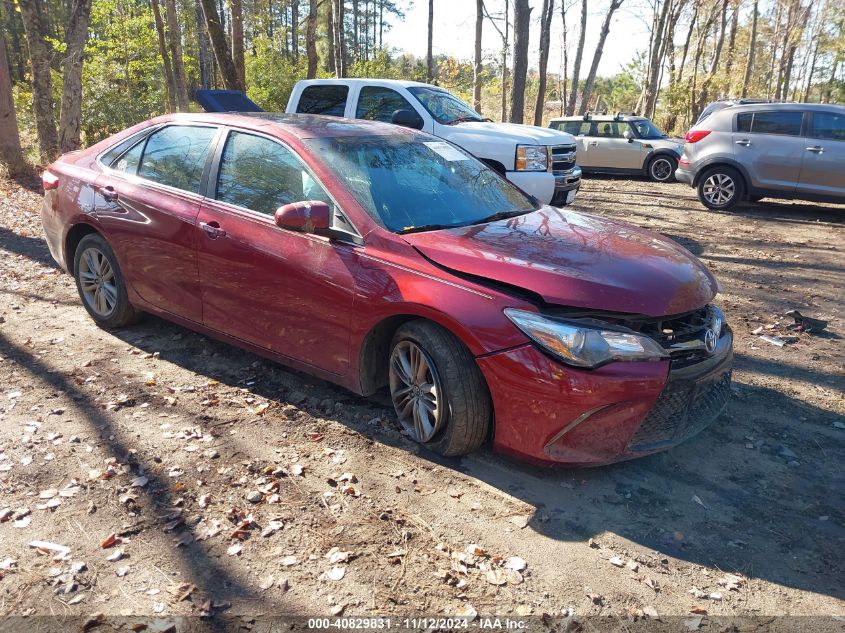 2016 Toyota Camry Se VIN: 4T1BF1FK9GU586248 Lot: 40829831