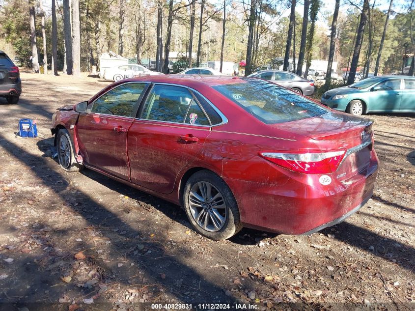 2016 Toyota Camry Se VIN: 4T1BF1FK9GU586248 Lot: 40829831