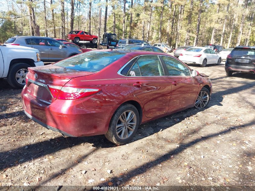 2016 Toyota Camry Se VIN: 4T1BF1FK9GU586248 Lot: 40829831