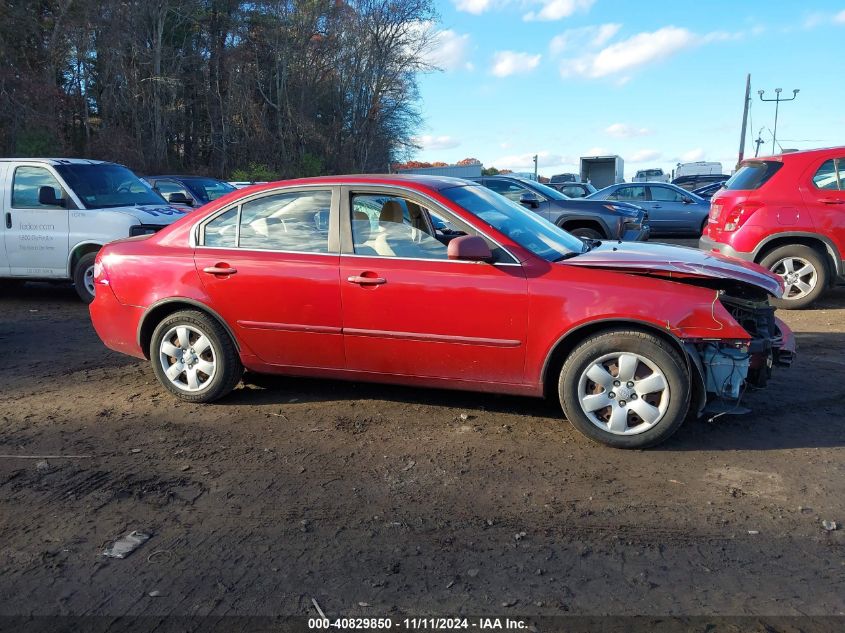 2007 Kia Optima Lx VIN: KNAGE123X75129001 Lot: 40829850