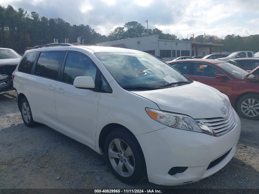 2015 Toyota Sienna Le 8 Passenger VIN: 5TDKK3DC8FS583352 Lot: 40829965