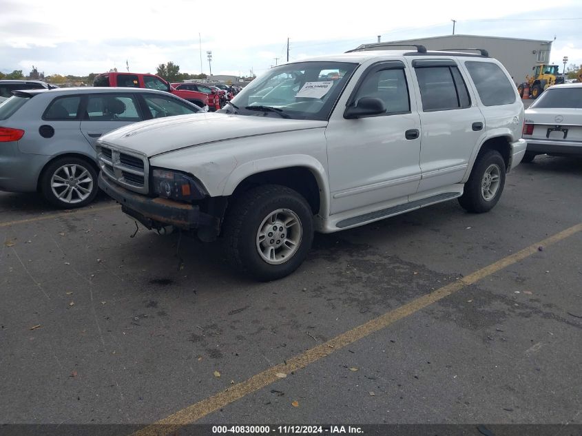 2002 Dodge Durango Slt VIN: 1B4HS48Z32F202965 Lot: 40830000