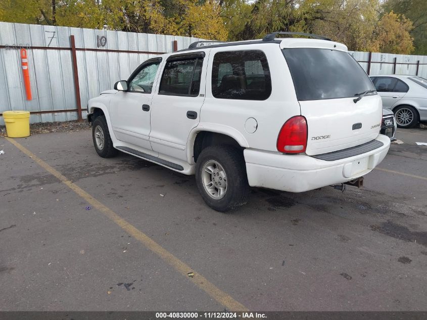 2002 Dodge Durango Slt VIN: 1B4HS48Z32F202965 Lot: 40830000