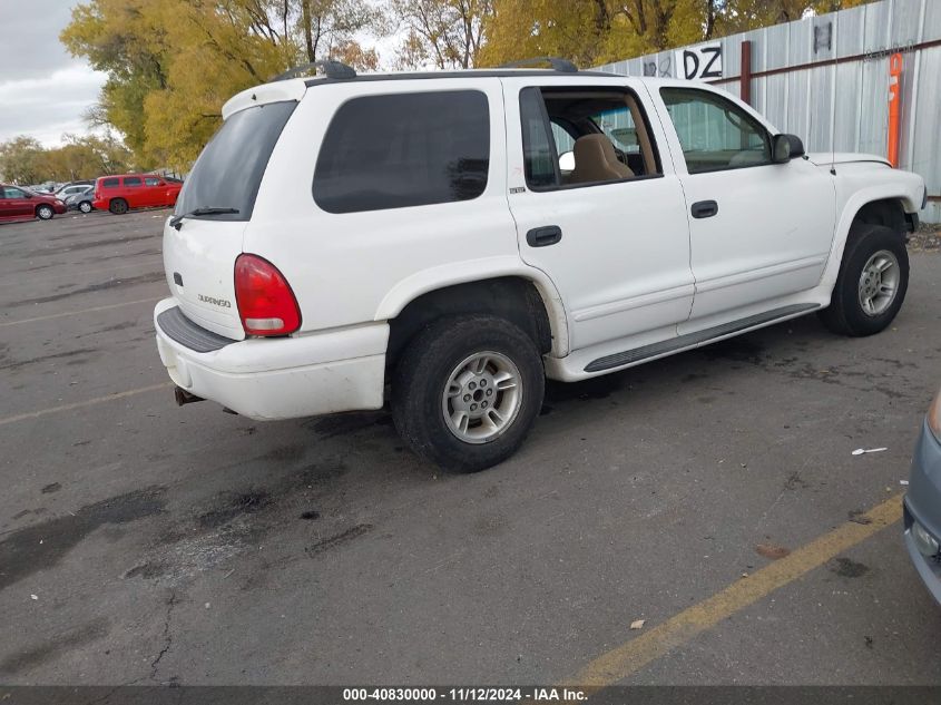 2002 Dodge Durango Slt VIN: 1B4HS48Z32F202965 Lot: 40830000