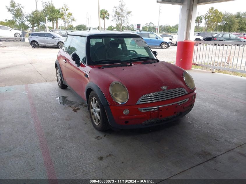 2003 Mini Cooper VIN: WMWRC33423TJ51288 Lot: 40830073