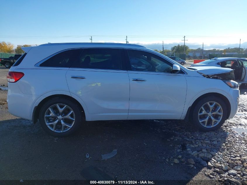 2017 Kia Sorento 3.3L Sx VIN: 5XYPK4A52HG295683 Lot: 40830079