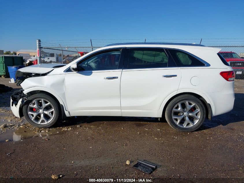 2017 Kia Sorento 3.3L Sx VIN: 5XYPK4A52HG295683 Lot: 40830079