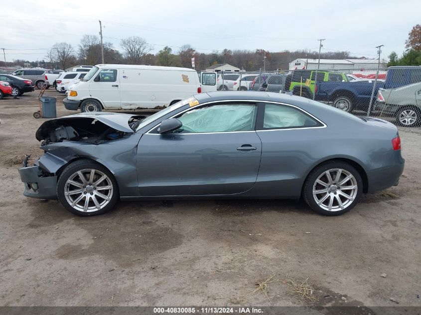 2012 Audi A5 2.0T Premium VIN: WAULFAFRXCA038726 Lot: 40830085