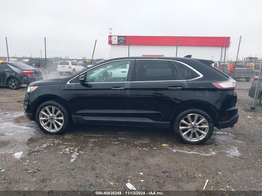 2018 Ford Edge Titanium VIN: 2FMPK3K81JBB48442 Lot: 40830249